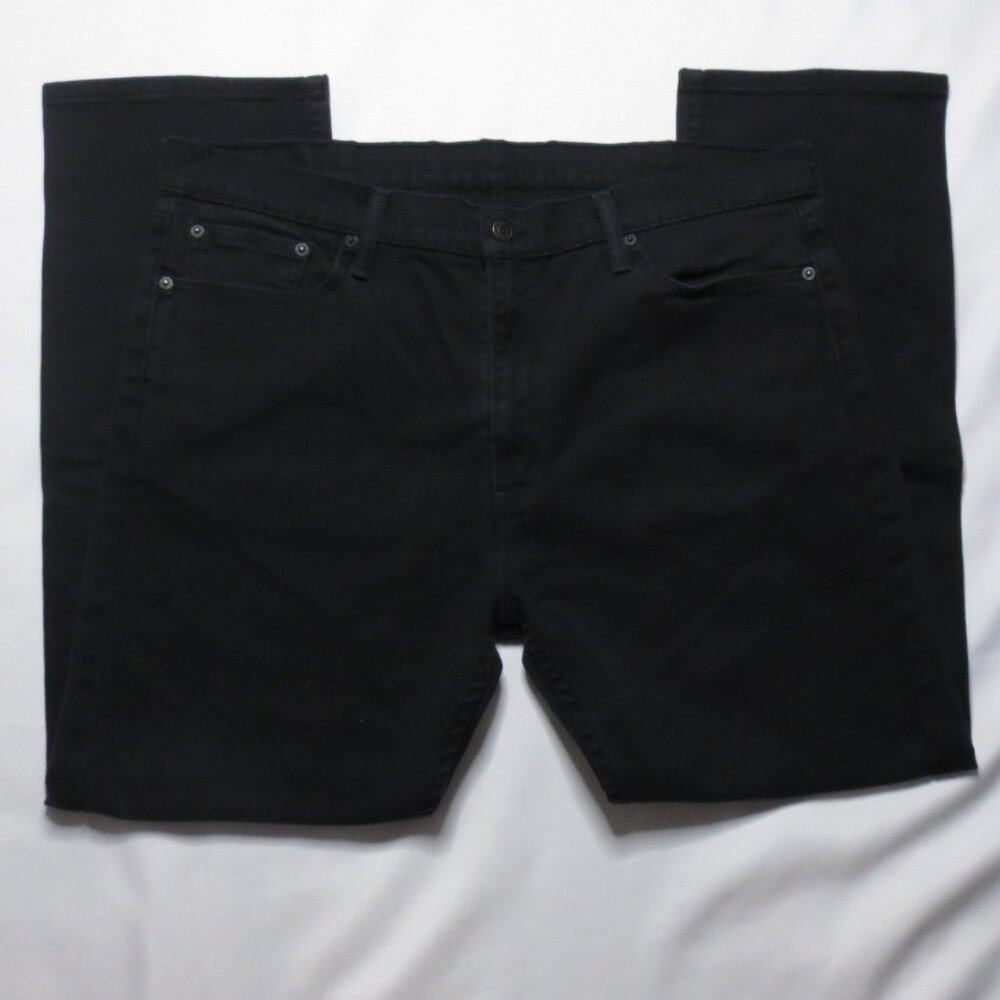 LEVI’S mens PANTS denim BLACK jeans 513 slim STRAIGHT size 38x28